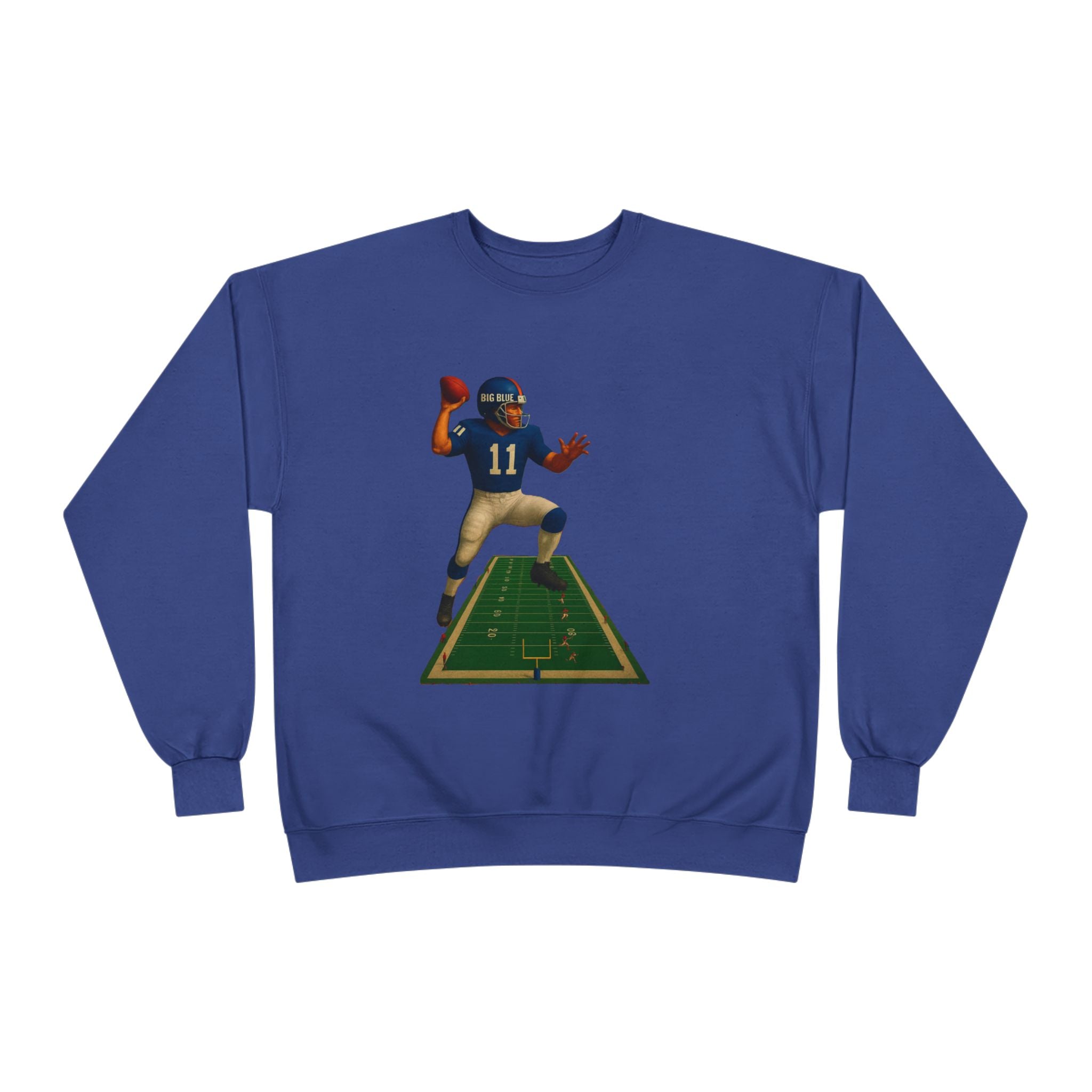 Football Quarterback Graphic Crewneck Sweatshirt