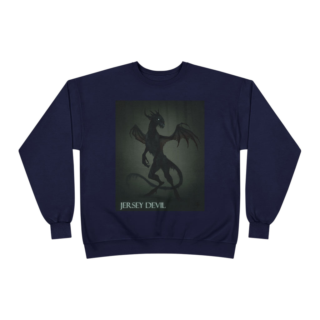 Jersey Devil Crewneck Sweatshirt – Gothic Cryptid Graphic Pullover