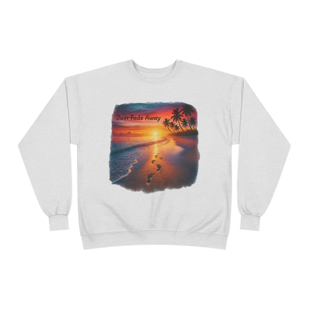 Crewneck Sweatshirt — Sunset Beach "Footprints" Graphic
