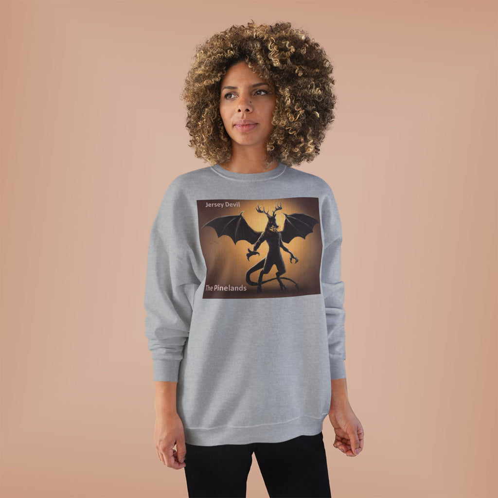 Devil Dragon Crewneck Sweatshirt – "The Firelands" Gothic Fantasy Graphic