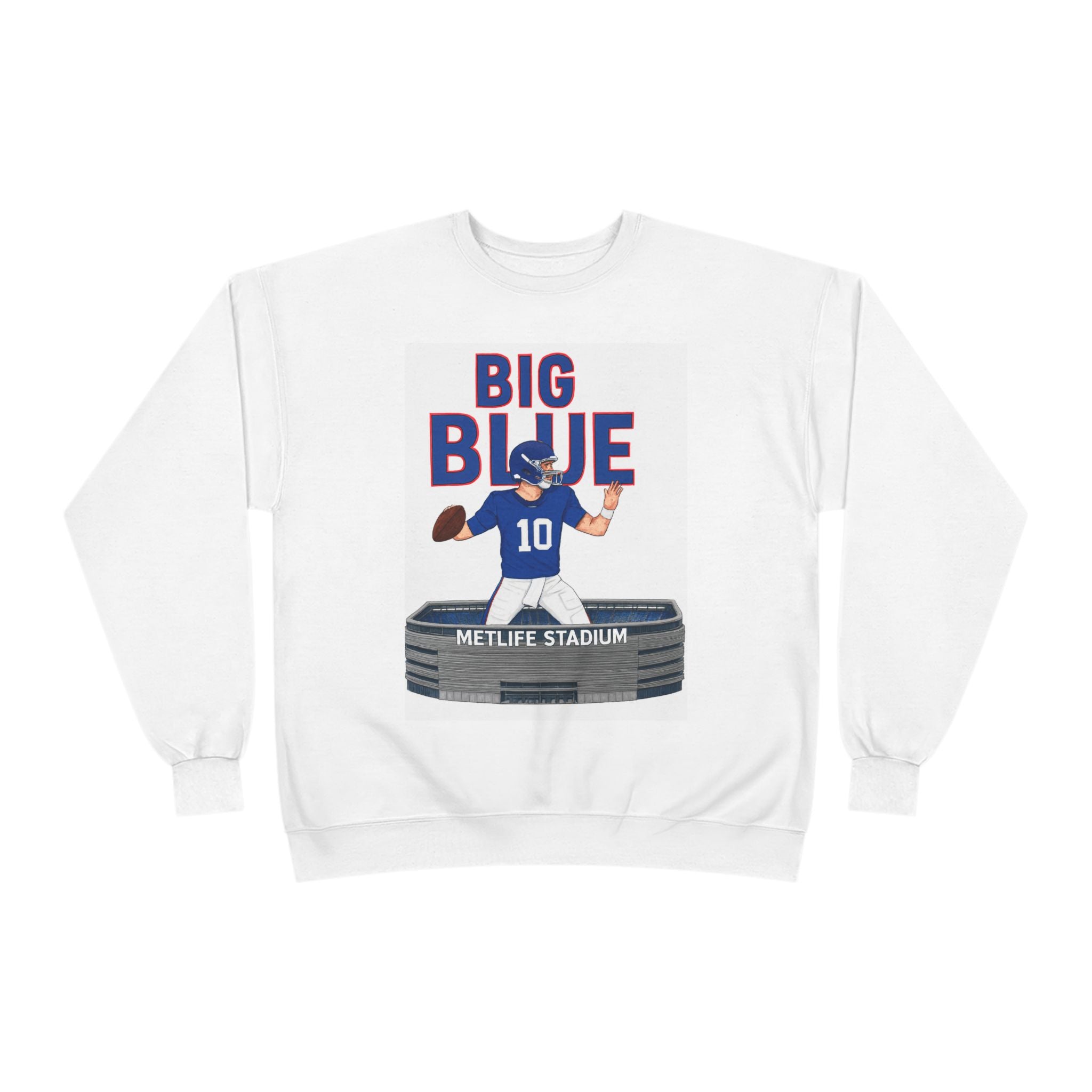Big Blue '10' MetLife Stadium Crewneck Sweatshirt