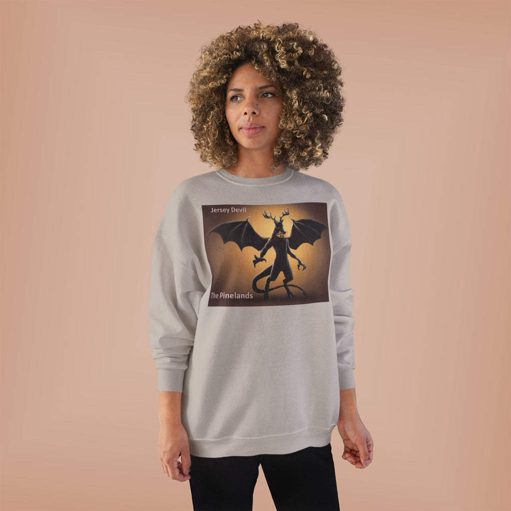 Devil Dragon Crewneck Sweatshirt – "The Firelands" Gothic Fantasy Graphic