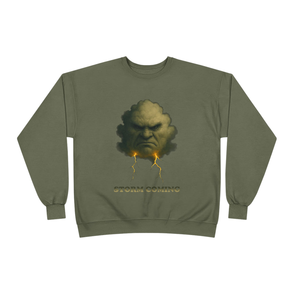 Storm Coming Sweatshirt — Angry Cloud Graphic Crewneck