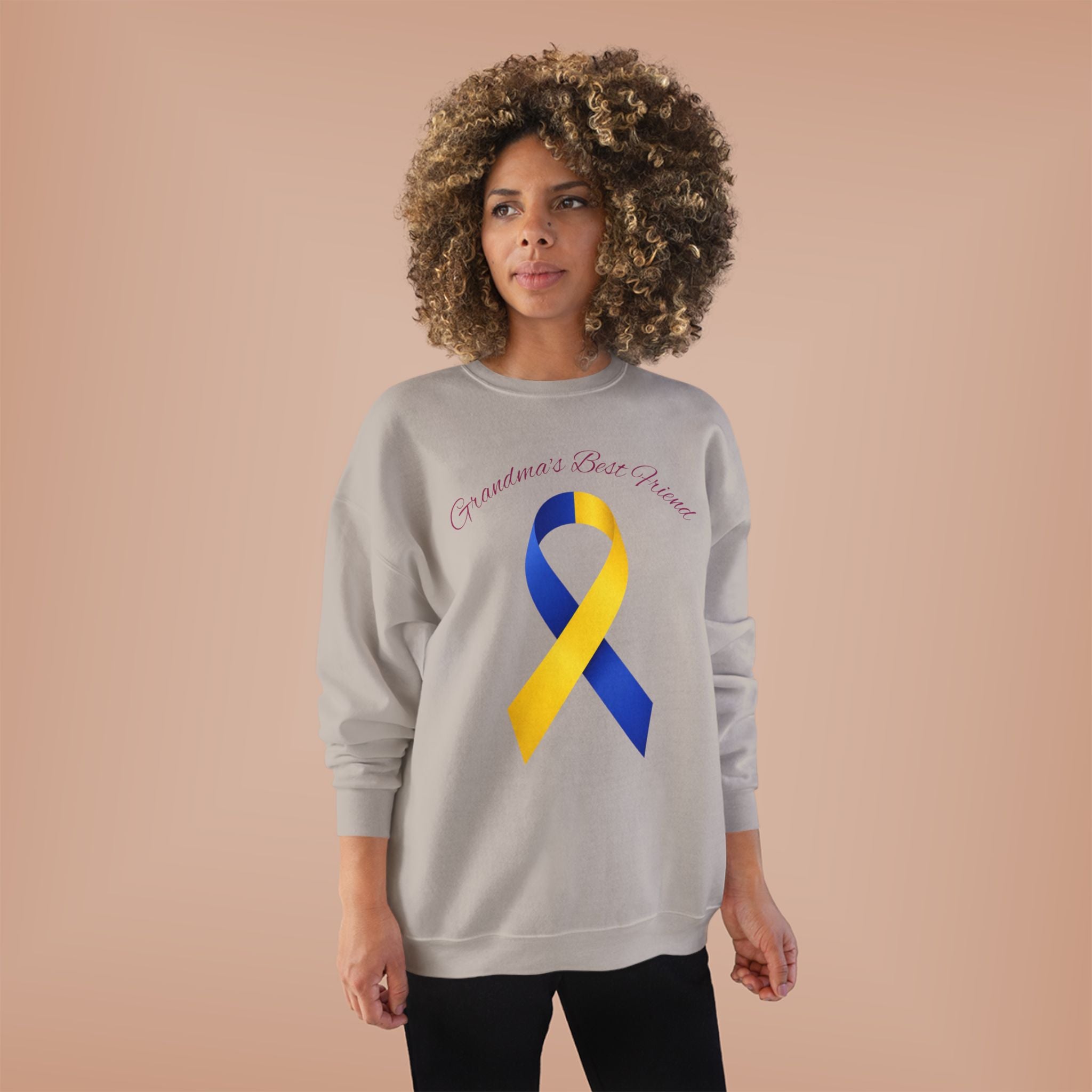 Grandma's Brave Cancer Ribbon Sweatshirt