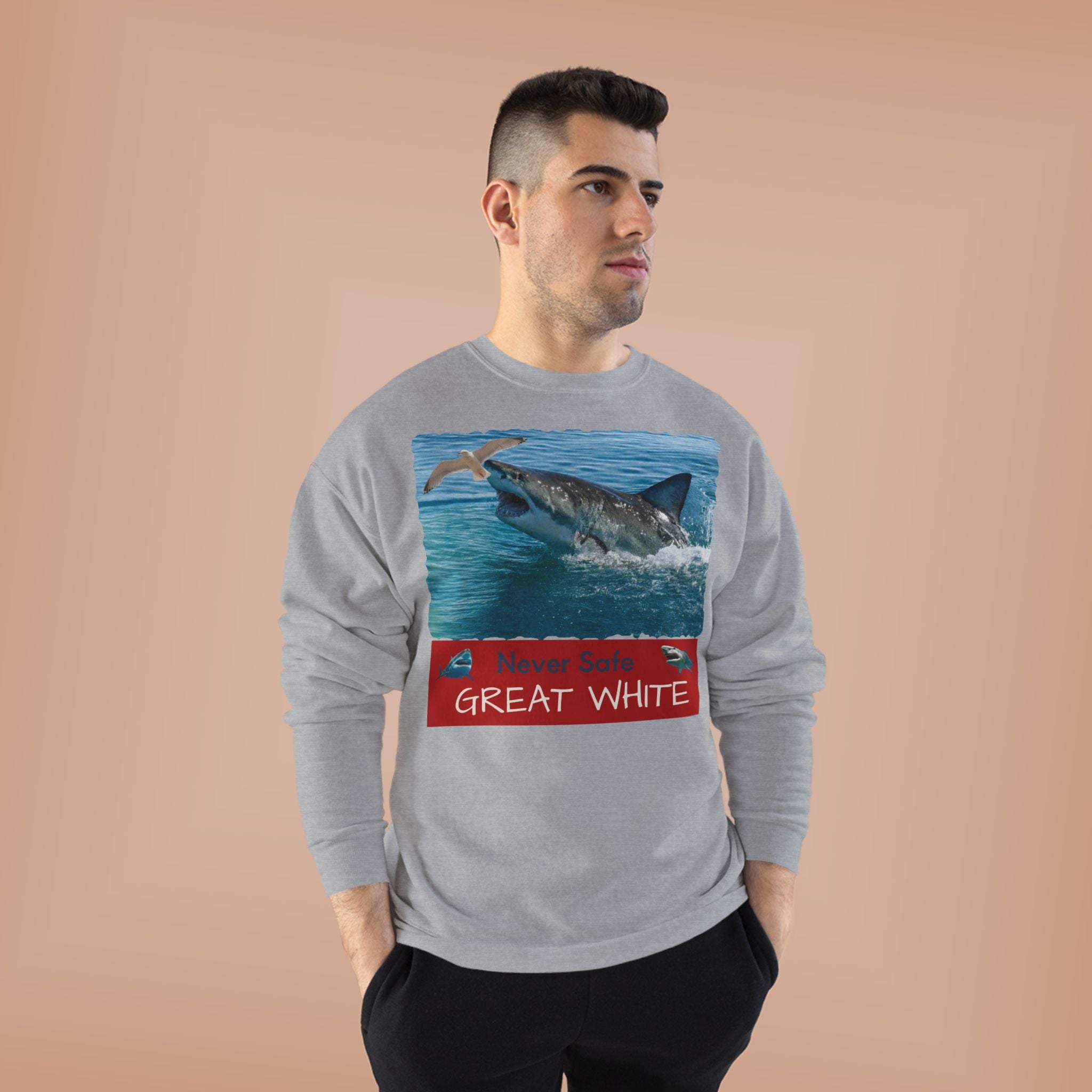 Great White Shark Crewneck Sweatshirt