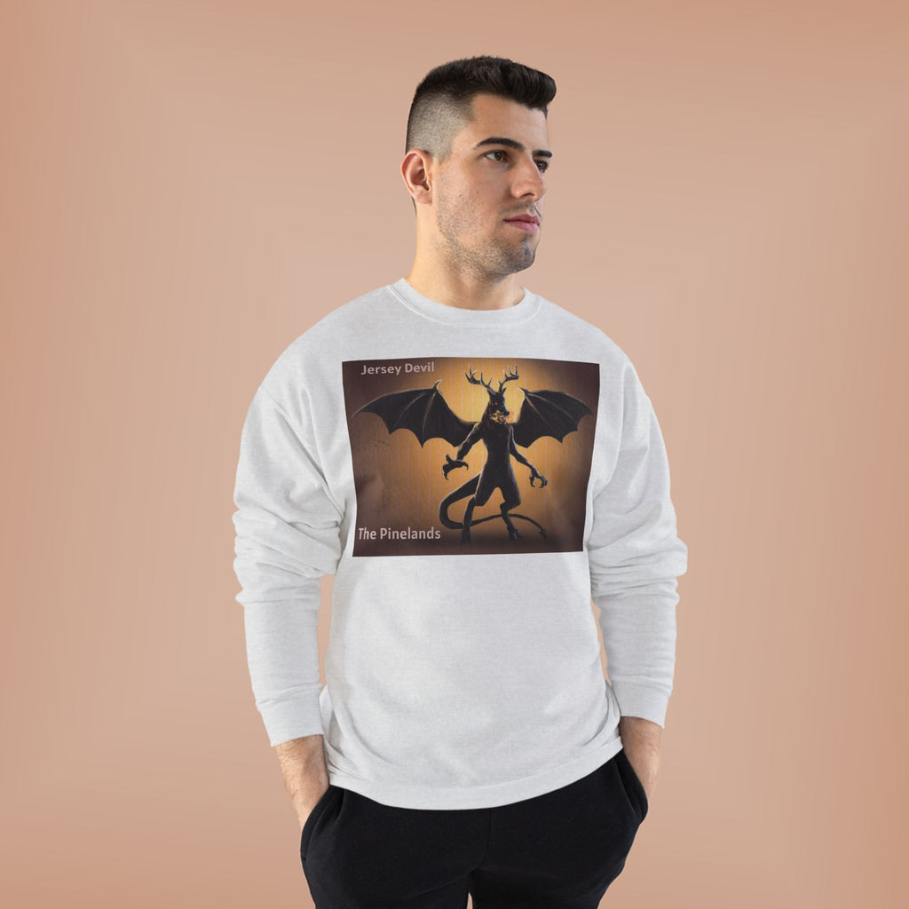 Devil Dragon Crewneck Sweatshirt – "The Firelands" Gothic Fantasy Graphic
