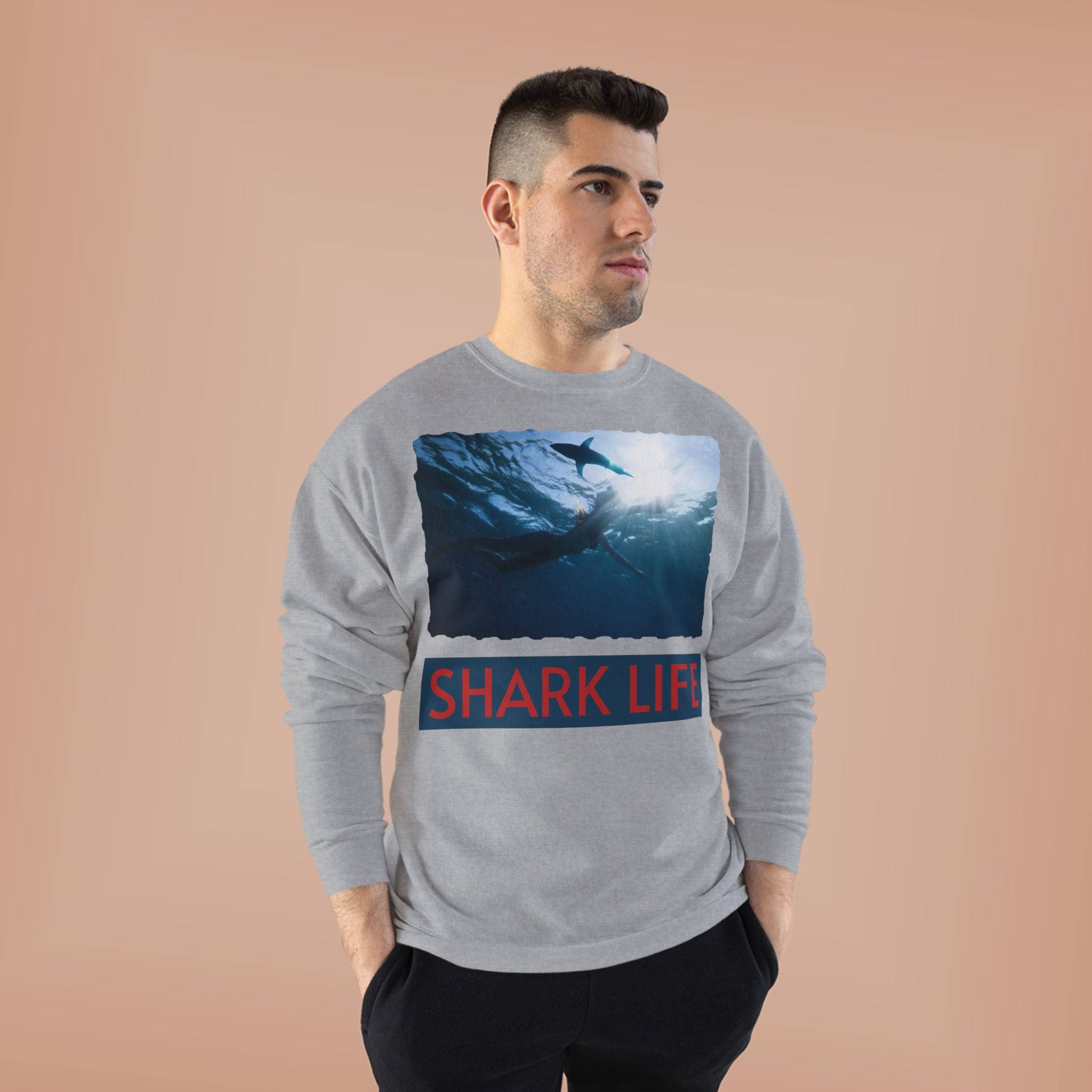 Ocean Sharks Photo Crewneck Sweatshirt