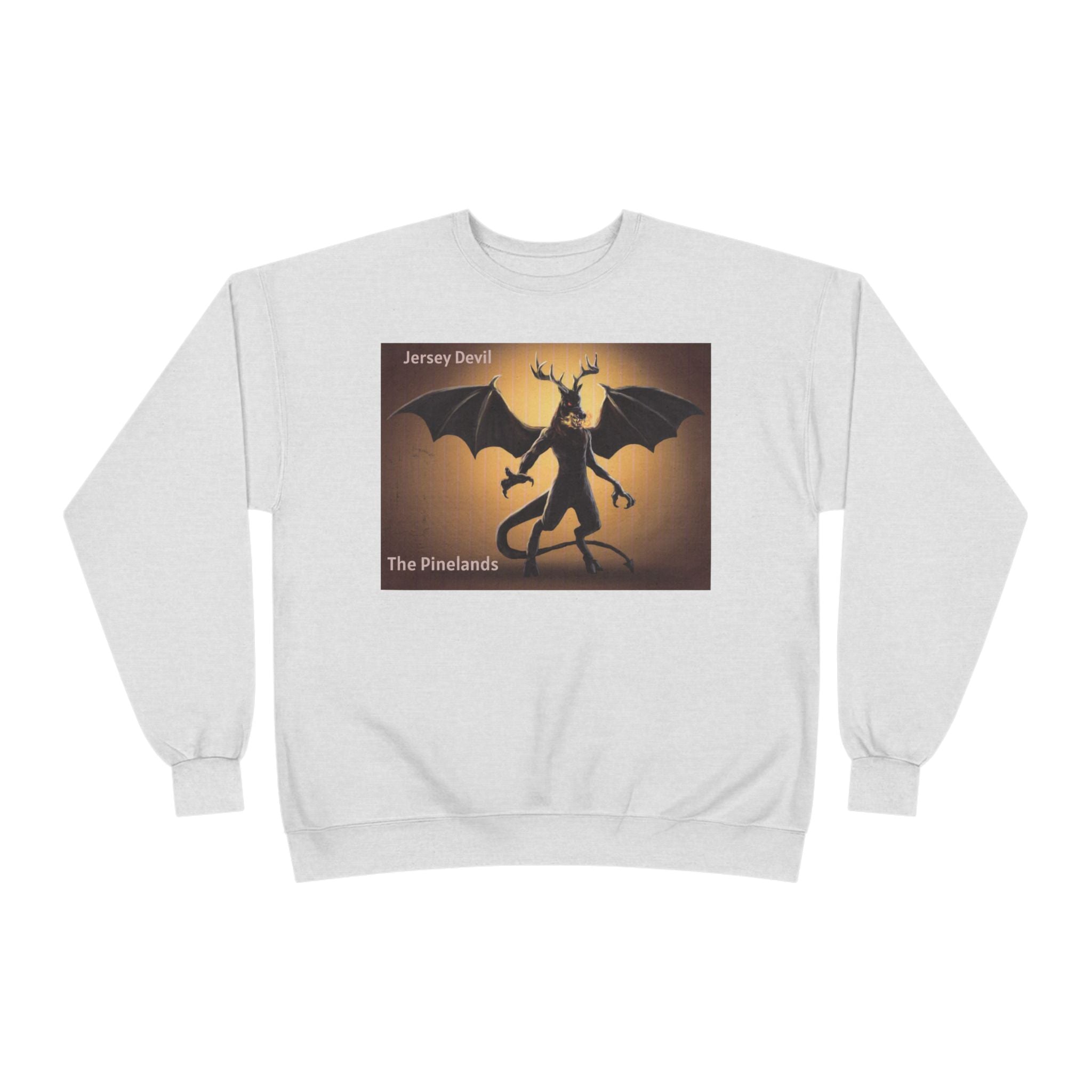 Devil Dragon Crewneck Sweatshirt – "The Firelands" Gothic Fantasy Graphic