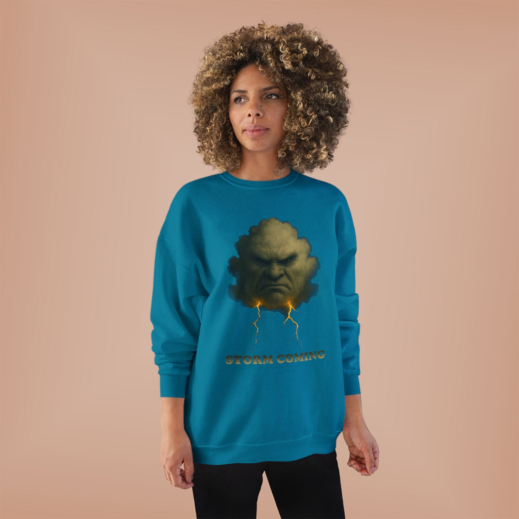 Storm Coming Sweatshirt — Angry Cloud Graphic Crewneck