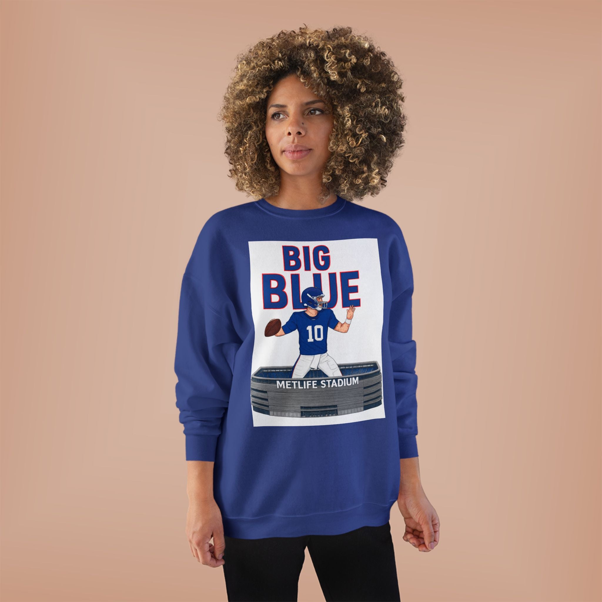 Big Blue '10' MetLife Stadium Crewneck Sweatshirt