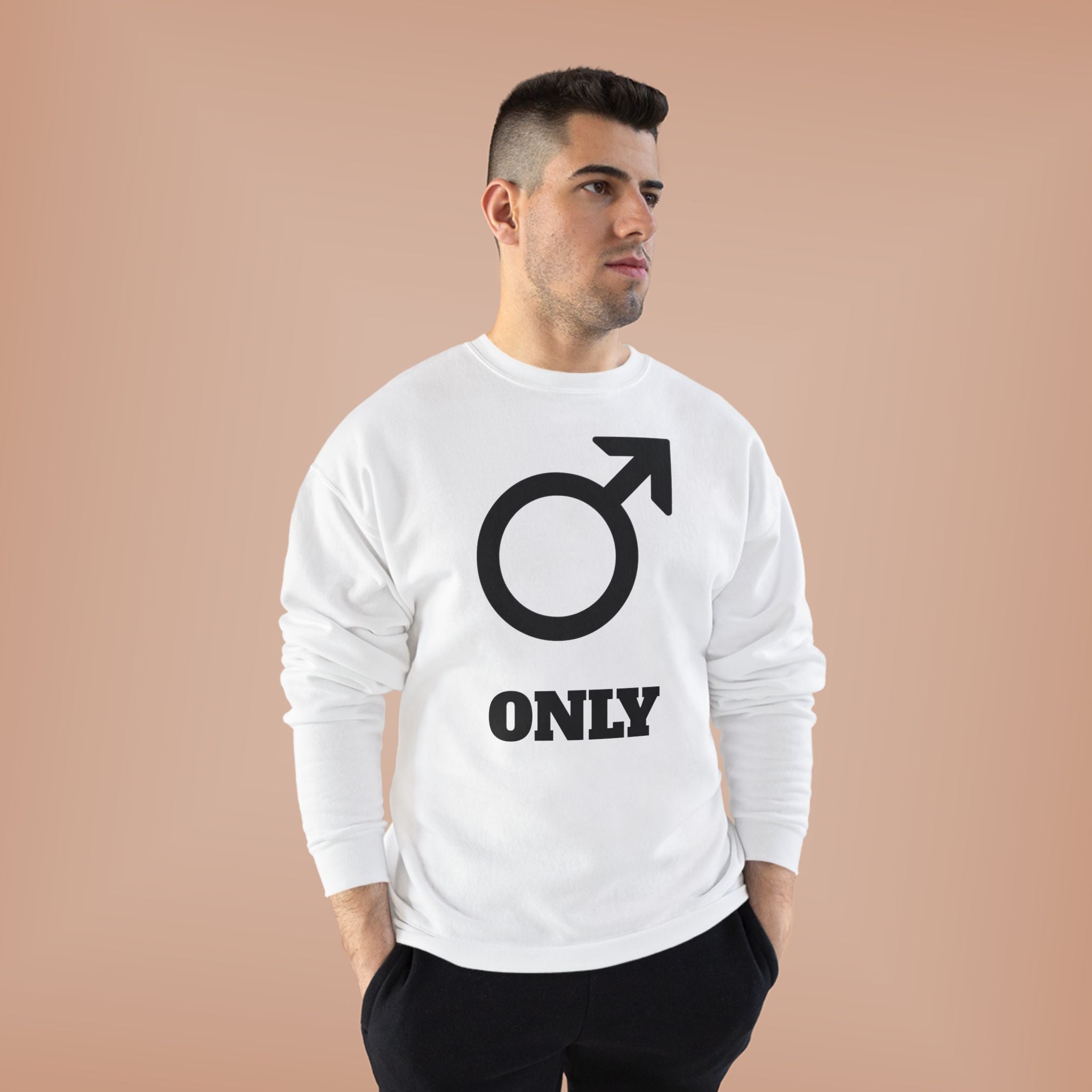 Male Symbol 'Only' Crewneck Sweatshirt
