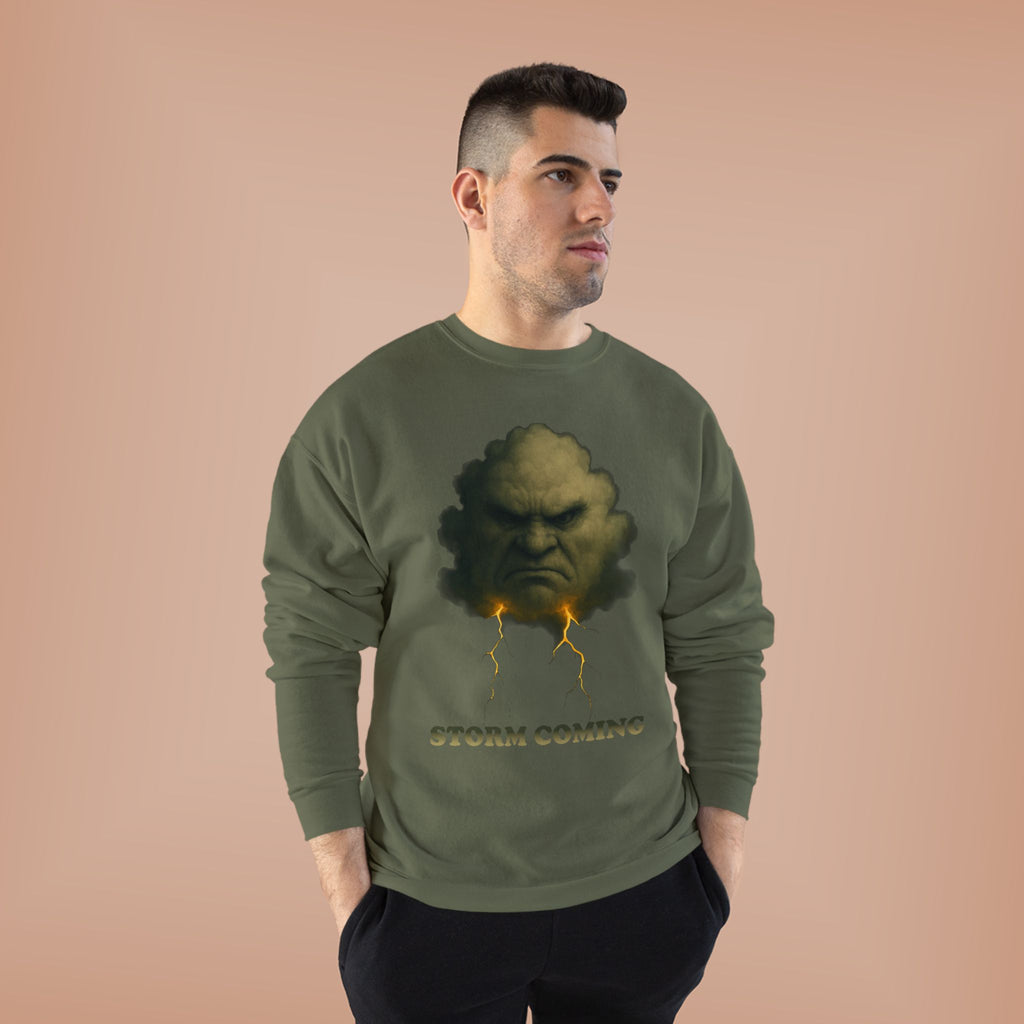 Storm Coming Sweatshirt — Angry Cloud Graphic Crewneck