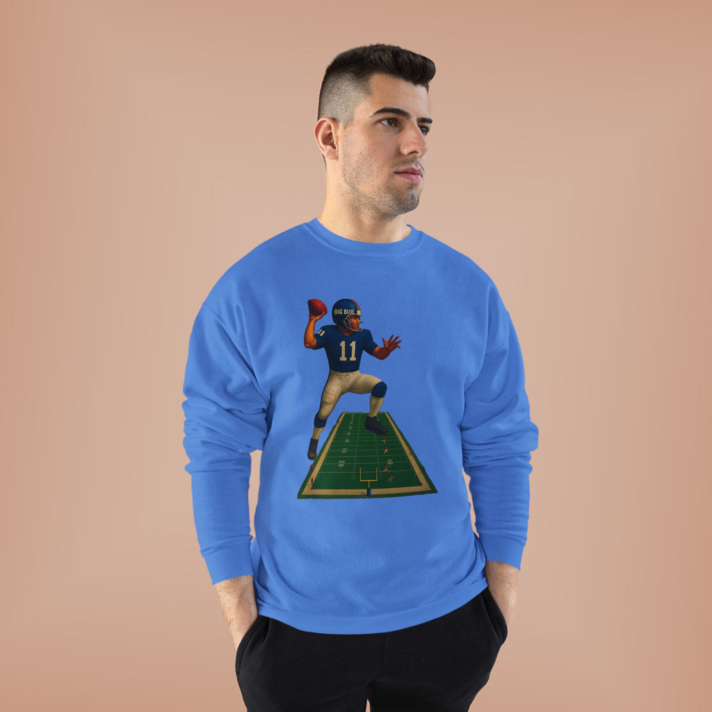 Football Quarterback Graphic Crewneck Sweatshirt